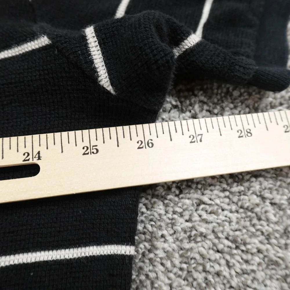 VTG Polo Ralph Lauren Polo Shirt Mens XL‎ Black Pony Waffle Knit Thermal 90s Y2K
